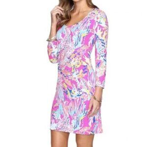 Lilly Pulitzer Devon Dress in Tiki Pink Sunken Treasure Size Medium NWT